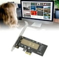 thumbnail image 4 of Adaptador M2 SSD a PCIe disipador de calor NVMe PCIe Adaptador PCIe a M2 SSD para PC ANGGREK Otros, 4 of 8