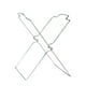 thumbnail image 1 of Porta bolsas de basura portátil de acero inoxidable, soporte plegable para basura, para acampada, encimera de cocina, fácil de transportar, compacto, duradero, plateado, 1 of 8