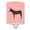 Pink Check, variant on Caroline's Treasures BB7855CNL Catalan Donkey Pink Check Ceramic Night Light, 6x4x3", multicolor