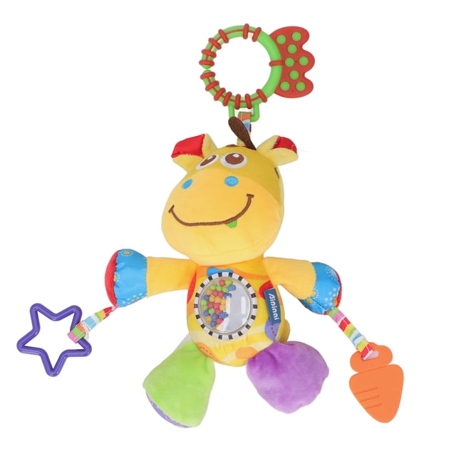Juguete de peluche para cochecito, juguete sonajero para cochecito que calma al bebé, juguetes colgantes para sonajero, edredón para bebé, juguete colgante, respuesta rápida