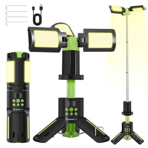 Linterna de Camping SakerPlus Portátil 5000LM Verde