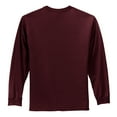 thumbnail image 6 of Yellow Rooster Men's Long Sleeve Essential T-Shirt Athletic Maroon 2XL, 6 of 6