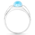 thumbnail image 2 of 3.67 Carat Genuine Swiss Blue Topaz and White Topaz .925 Sterling Silver Ring QJ Model, 2 of 3