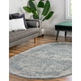 thumbnail image 3 of Rugs.com Derbyshire Collection Rug – 4' x 6' Oval Blue Medium Rug Perfect For Living Rooms, Large Dining Rooms, Open Floorplans, 3 of 9