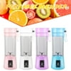Portable Electric Juicer Cup, USB Rechargeable with Six Blades, Easy Clean for Home Kitchen Sports Travel Outdoor, Purple