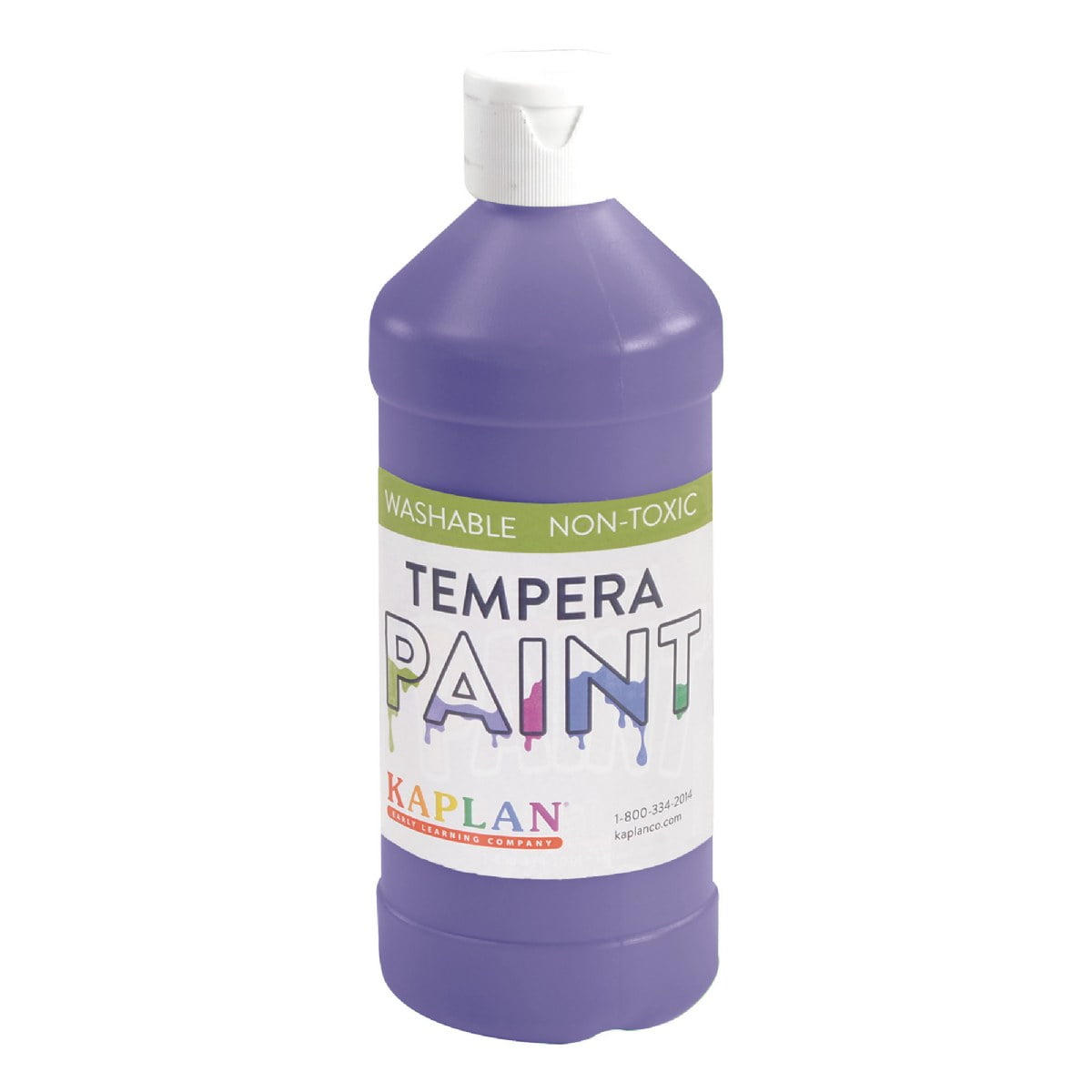 Kaplan Early Learning Company Kaplan Washable Tempera Paint - 16 oz - Set of 8