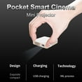 thumbnail image 4 of P30 Mini DLP Projector Portable Video Projector 900 Lumens 640*360, 4 of 8