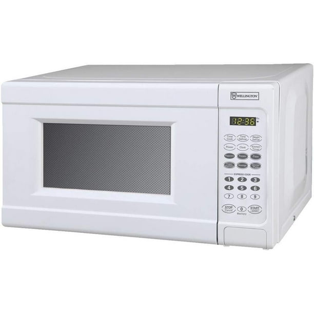 White 0.7 Cu Ft Microwave