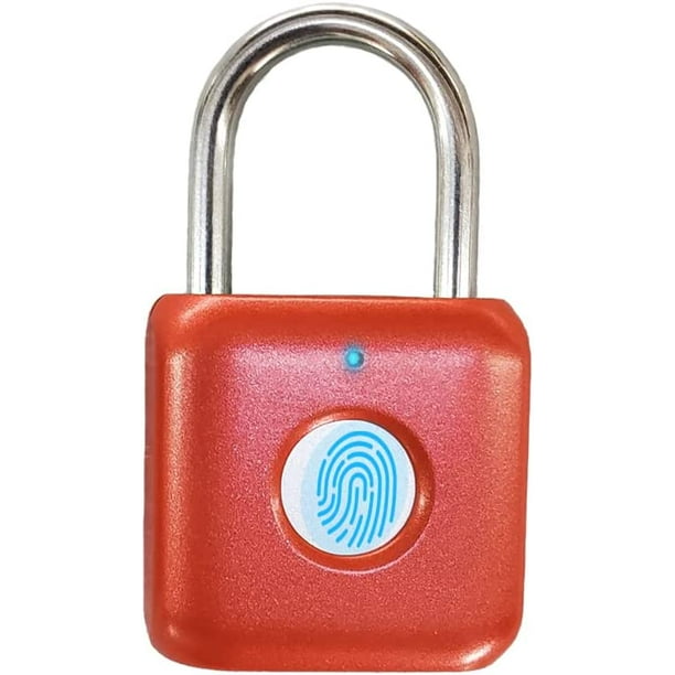 Red fingerprint lock for electric locker locks for gym lockers, school
