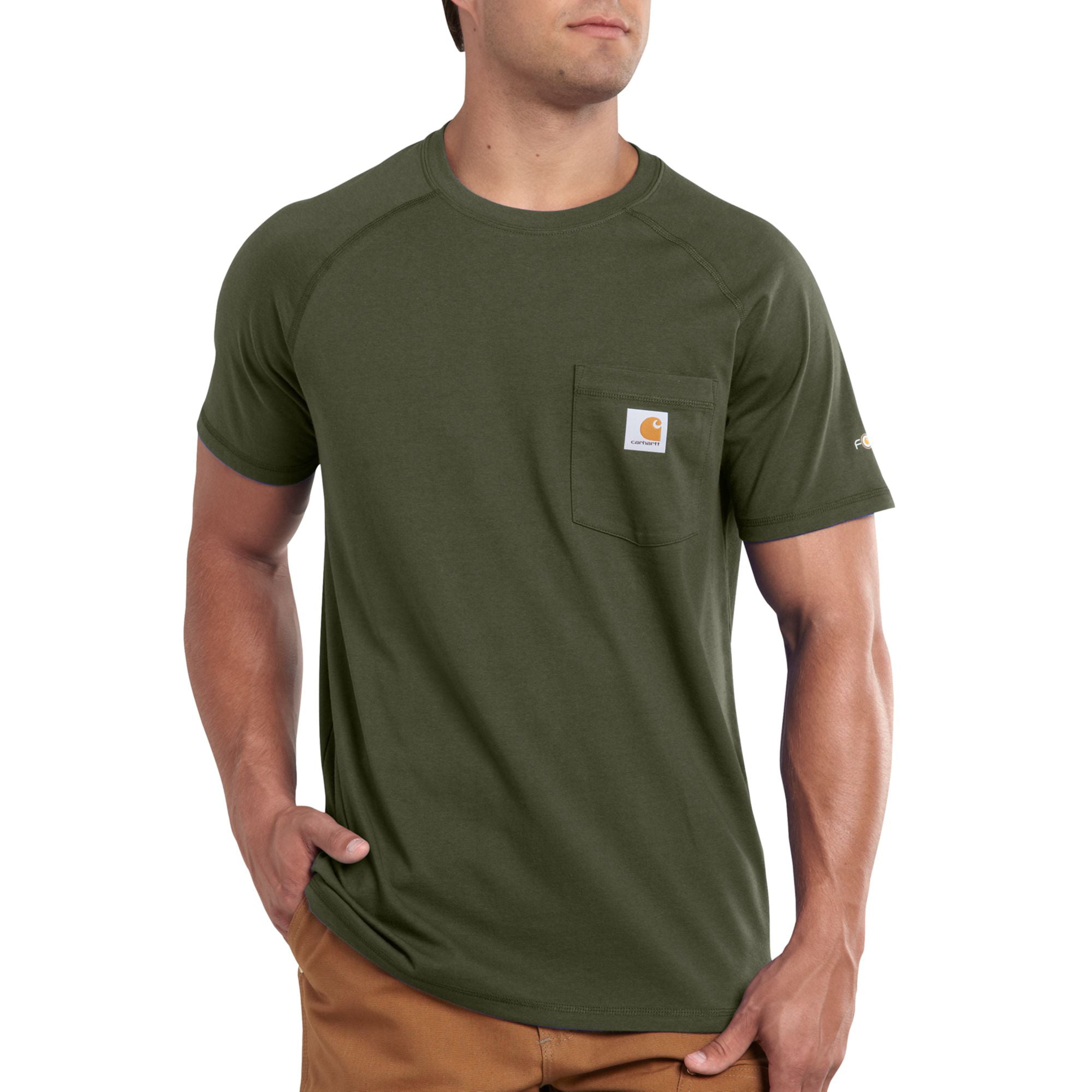 Carhartt - Carhartt Men's Force Cotton Delmont Short Sleeve T-Shirt ...
