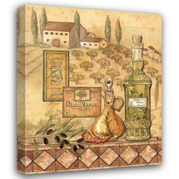 Charlene Audrey 15x18 Gallery Wrapped Canvas Wall Art Titled - Flavors of Tuscany I
