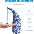 thumbnail image 3 of Dispensador De Jabón Por Inducción, Dispensador De Jabón Automático, Dispensador De Jabón Infrarrojo Sin Contacto A Prueba De Agua, Baño Y Cocina, Porcelana Azul Y Blanca 300 Ml JM, 3 of 5