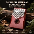 thumbnail image 2 of Piano Kalimba Thumb MELHA de 17 teclas, rojo, con instrucciones y martillo, 2 of 9