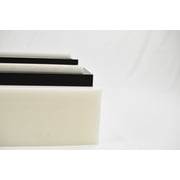 BuyPlastic White Delrin / Acetal Copolymer Plastic Sheet 1/2 x 24 x 24