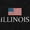 Black, variant on Illinois Pride American Flag IL USA Plus Size Crewneck Graphic Tee Shirt Brisco Brands 2X