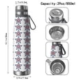 thumbnail image 3 of Modern 29oz Stainless Steel Insulated Thermos with Tea Filter, 360° Printed Travel Bottle, Leakproof BPA-Free Flask with Anti-Slip Base, 304 Inner & 201 Outer, Vacuum Cup, 3 of 6