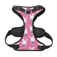 thumbnail image 5 of Lsque Rabbit Holding Flowers Dog Harness, No-Pull Pet Harness with 2 Leash Clips, Adjustable Soft Padded Dog Vest with Easy Control Handle for Large Dogs-Medium, 5 of 9