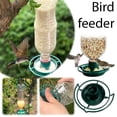 thumbnail image 6 of Green Squirrel Proof Bird Feeder With Protective Cover Large Capacity Seed Bin For Outdoor Garden, 6 of 7