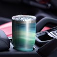 thumbnail image 4 of 30oz Green and Grey Abstract Art Artwork Tumblers Stainless Steel Tumbler with Lid and Straw,Vacuum Insulated Double Wall Travel Tumbler Cups Mug with Cleaning Brush for Coffee,Tea, 4 of 7