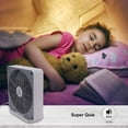 thumbnail image 2 of SONBION Ventilador de caja, ventilador de mesa con ventana de tres velocidades, ventilador de escritorio de CC de 10 pulgadas con adaptador de CA enchufable, viento fuerte, ventilador de trabajo de fu, 2 of 5