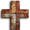Rusted Cross Metal Style, variant on Qisvanset Rusted Cross Metal Style Canvas Wall Art 15.75x11.81 Inches