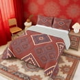 thumbnail image 2 of Erosebridal Aztec Aesthetic Full Size Comforter Sets, Red Bedding Sets, Gray Reversible 3-Piece, 1 Comforter and 2 Pillowcases, 2 of 6