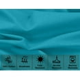 thumbnail image 3 of RUVANTI Flannel Sheets Queen Size - 100% Cotton Brushed Flannel Bed Sheet Sets - Deep Pockets 16 Inches (fits up to 18") - All Seasons Breathable & Super Soft - Warm & Cozy - 4 Pcs - Teal, 3 of 10