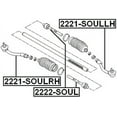thumbnail image 2 of Febest STEERING TIE ROD # 2222-SOUL OEM 56540-2K000, 2 of 2