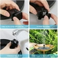 thumbnail image 5 of Solar Fountain Pump 2.5W Circle Water Pump for Bird Bath Fish Tank Pond, 5 of 5