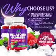 Melatonin 20mg Gummies for Adults - Maximum Strength Sleep Aid Gummies (120 Count)