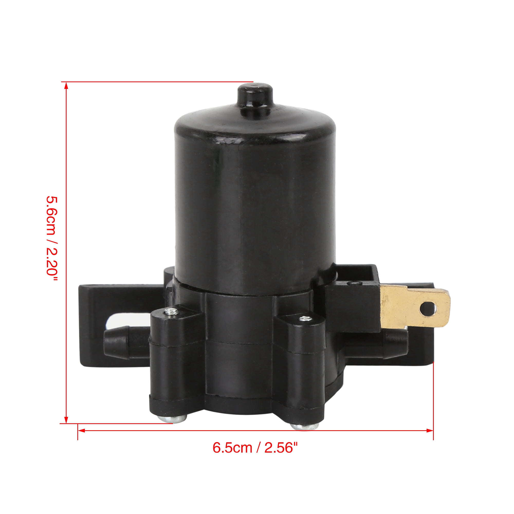 Unique Bargains Universal Car Windshield Washer Pump Motor for 12V Black