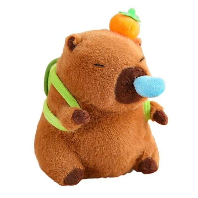 LOVEVER Jouet en Peluche Capybara Animal en Peluche Capybara avec Bulles Amovibles Nursery Turtle Shell C
