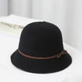 thumbnail image 6 of CoCopeaunt New Autumn And Winter Wool Top Hat, Matching Wool Round Top Hat Bow Basin Hat, 6 of 6