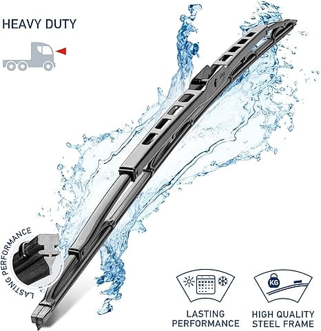 Hella OE Quality 15 Inch All Seasons Graphite-Coated Heavy Duty Wiper Blade (Single Blade) / 358178151
