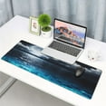 thumbnail image 4 of Full Moon On Sea Night Extended Big Mouse Pad Large,XL Gaming Mouse Pad Desk Pad,31.5x11.8in Long Computer Keyboard Mouse Mat Mousepad with 3mm Non-Slip Base and Stitched Edge for Home Office Work, 4 of 6