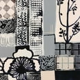 thumbnail image 2 of Bernsen, Leslie 26x26 Black Ornate Wood Framed with Double Matting Museum Art Print Titled - Natures Patterns II, 2 of 4