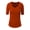 Rust, variant on Girl's Junior Basic Casual 3/4 Elbow Half Length Sleeve Active V-Neck Uniform T-Shirt NEGT23 Rust M