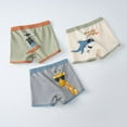 thumbnail image 3 of GYRATEDREAM 3 Pack Boys Kids Soft Cotton Fashion Boxer Briefs Toddler Breathable Underwear 3-11 Years, 3 of 3