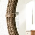 thumbnail image 3 of Home Dress Round Jute Wall Mirror Decorative Wall Mounted Nautical Themed Rope Mirror (30 inch), 3 of 6