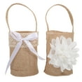 thumbnail image 1 of KAKOWELY 2 cestas para niña de las flores, cestas para niña de las flores para boda con cinta decorativa, 1 of 5