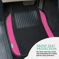 thumbnail image 5 of FH Group Carpet Floor Mats for Car, SUV, Van Universal Fit w/ Free Gift - Full Set F14407Pink, 5 of 10