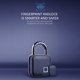 thumbnail image 4 of Candado de huellas dactilares Tuya Smart Lock Portable Keyless Travel Bag Locker impermeable para interiores y exteriores Barbie Nuevos Originales, 4 of 9