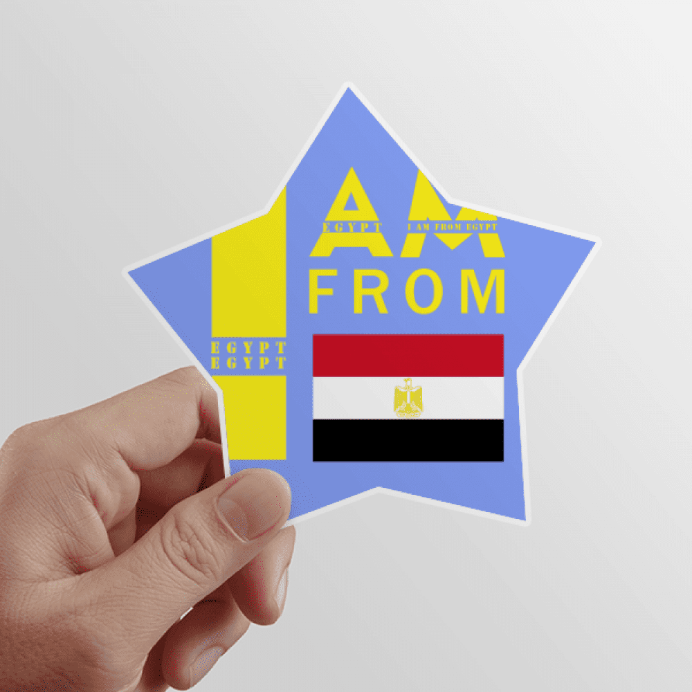 I Am From Egypt Star Sticker Paster Vinyl Car Tags Decoration Decal
