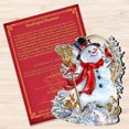 thumbnail image 3 of Designocracy Set of 2 Old World Snowman with Friends Wooden Christmas Ornaments 5.5", 3 of 5