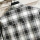 thumbnail image 3 of Blusa y camisa de manga corta con cuello vuelto para hombre, estilo casual, con botones, bolsillos y solapa, de manga larga, a la moda, 3 of 8