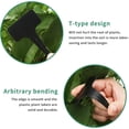 thumbnail image 3 of Etiquetas para plantas de plástico gruesas, 100 etiquetas para plantas de exterior, etiquetas negras para nombres de plantas, etiquetas para jardín para plantas en macetas, semillas, hierbas, verduras, 3 of 5