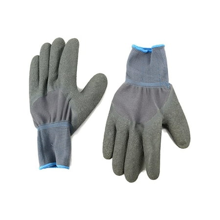 

Grey Working Gloves with Rubber Coated Palm - Grip Gloves for Working With 6 Pack