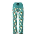 thumbnail image 5 of Antqov Womens Pajama Pants, Christmas Print Drawstring Fashionable Straight Pants, Home Festive Gatherings Comfortable Casual Pants, 5 of 6