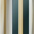 thumbnail image 4 of Designart "Elegance In Classic Beige And Green Stripes" Striped Blackout Curtain Single Panel, 4 of 4