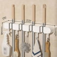 thumbnail image 3 of Mop Clip Wall Hanging Without Punching Mop Hook Fixing Frame Bathroom Door Rear Storage Rack Artifact, 3 of 4